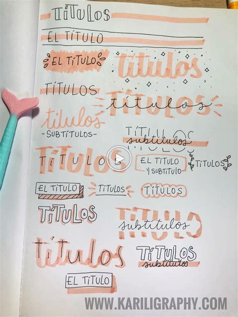 10 Tipos De Letras Para Apuntes Y Titulos Bonitos