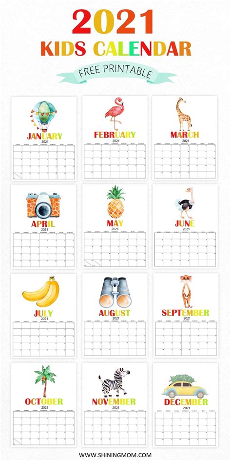 Fun Printable Calendars 2021 Best Calendar Example