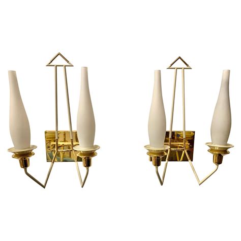 Pair Of Vintage Brass Wall Sconces Made For A Pullman Train Car At 1stdibs