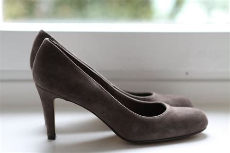 Your suede grey fabric stock images are ready. Stina's Vintage Store: Light grey suede pumps