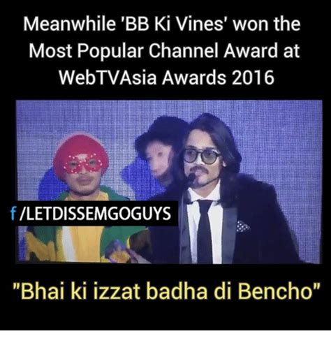Indian memes hindustani bhau carryminati meme bb ki vines dank indian memes indianmemes. Meanwhile 'BB Ki Vines' Won the Most Popular Channel Award ...
