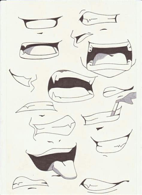 It's time to go ahead and make another anime related lesson and this time it will be on mouths, anime style that is. Boca anime | Zeichnen ️ tattos ect | Pinterest | Anime