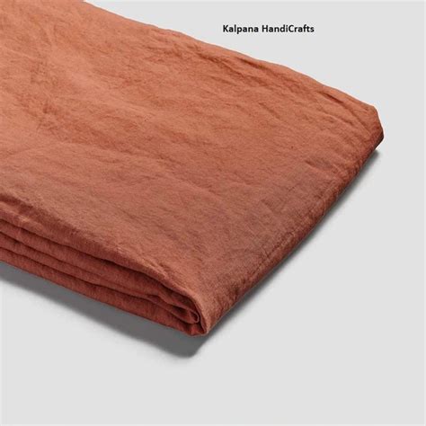 Burnt Orange Linen Duvet Cover Custom Size Linen Duvet Cover Etsy