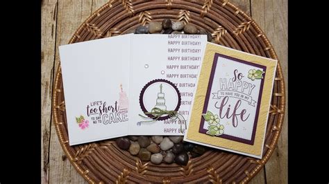 Cards Stamp Set Amazing Life Stampin Up YouTube