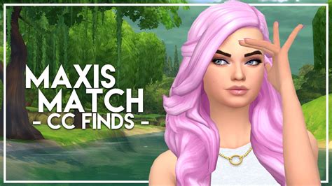 The Sims 4 Custom Content Finds Maxis Match Hairstyles