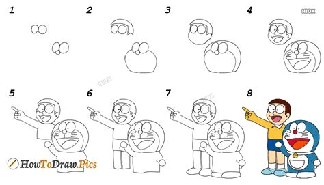 Doraemon Drawing Step By Step