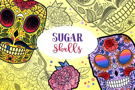 Download Sugar Skulls SVG Cut Files & Sublimation Collection ...