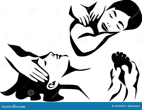 Massage Stock Vector Illustration Of Restore Woman 32546450