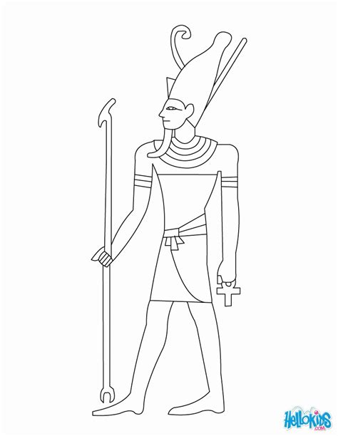 Egyptian Pharaoh Coloring Page Coloring Home