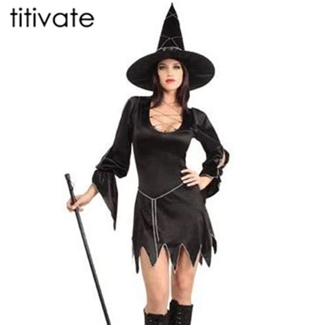 Titivate New Arrivals Gothic Witch Sorceress Fancy Dress Witch Adult Wicked Halloween Costume