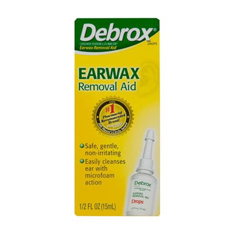 Debrox Earwax Removal Aid Drops - 0.5 oz - drugsupplystore.com