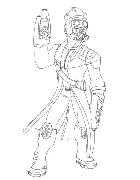 Kidsnfun.de Malvorlage Guardians of the Galaxy star lord