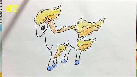 Pokemon Drawing Step By Step How To Draw Ponyta From Pokemon