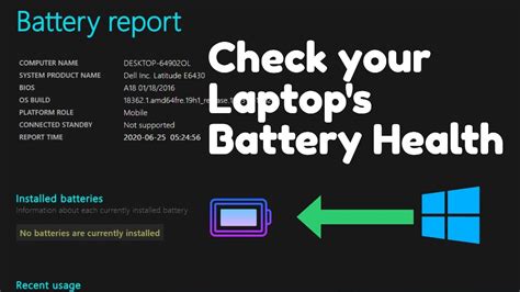 How To Check Your Laptop S Battery Health Other Detail Very Easy