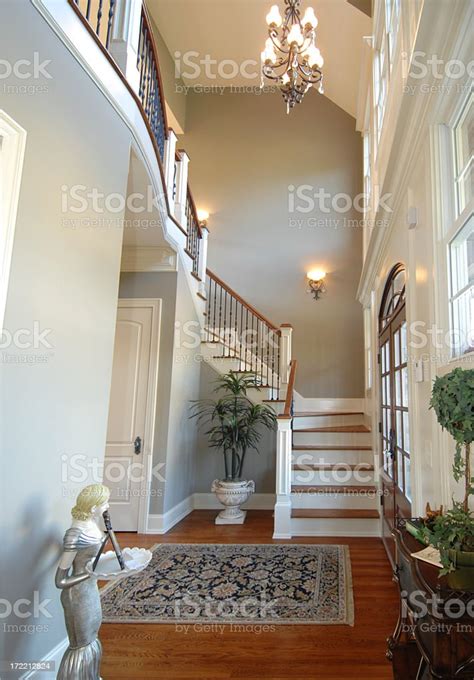 Two Story Foyer Stock Photo Download Image Now Luxury Home