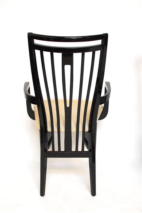 Black lacquer nine schools has a very popular range of black furniture that is made from poplar wood and plywood and finished with high. Italian Black Lacquer Dining Chairs For Sale at 1stdibs