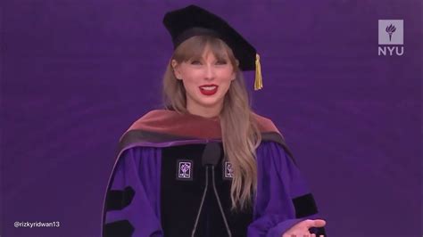 Taylor Swift Commencement Speech At Nyu Youtube