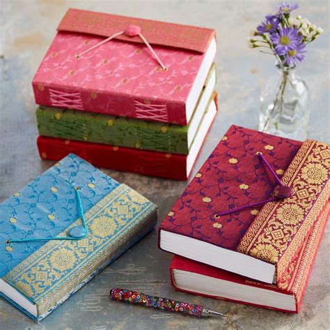 Handmade Sari Journal Fabric Journal Handbound Notebook Etsy Handmade
