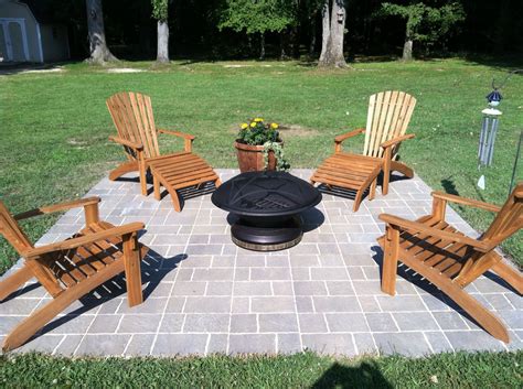 Our new 12x12 paver/patio space completed this weekend with fire pit