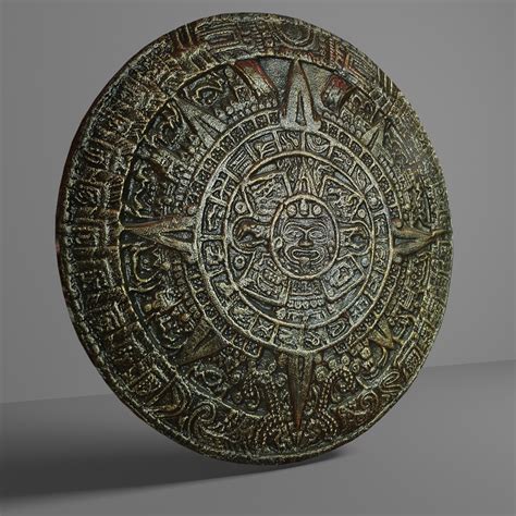 Aztec Calendar 3d Model 19 Max Stl Obj Free3d
