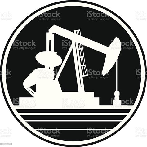 Oil Rig Symbol Stock Illustration Download Image Now Crude Oil
