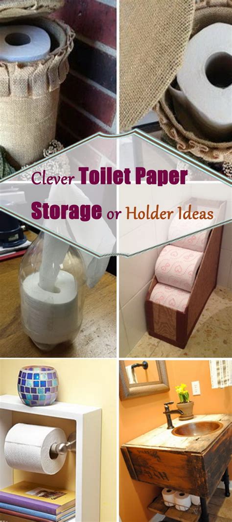 Portaloo freestanding toilet paper stand. Clever Toilet Paper Storage or Holder Ideas - Hative