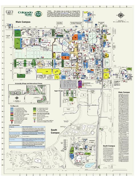 Colorado State University Parking Map