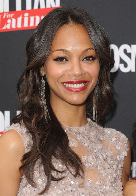 Zoe Saldana At Cosmopolitans For Latinas Premiere Issue Party
