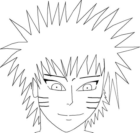 Drawing Narutos Face Lineart By Yuki3 Fr On Deviantart