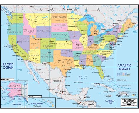 Latitude And Longitude Map Of United States Map Of Th
