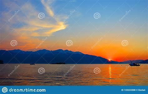 Sunset Zadar1 Solaris Adriatic Sea Stock Photo Image Of Rama Rocks