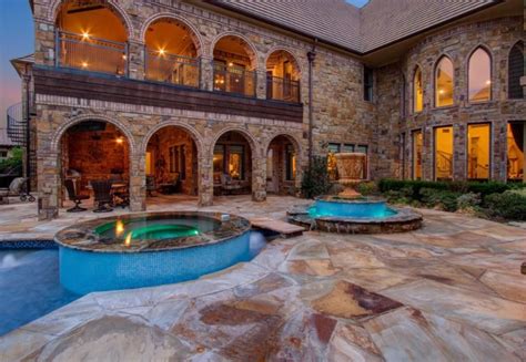 24000 Square Foot Stone Mega Mansion In Fort Worth Tx Homes Of The Rich