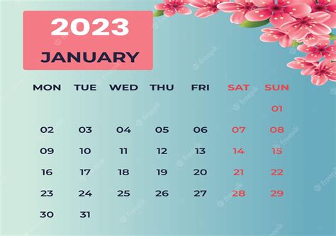 Premium Vector Modern Design 2023 Calendar Template
