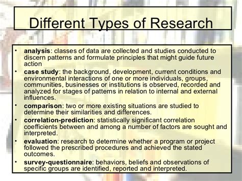 Mainly, there are six types of qualitative research. Research Writing Methodology