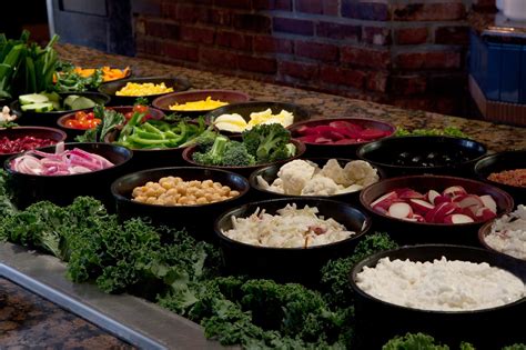Classic Salad Bar Selection At Chucks Steakhouse Classic Salad Deli