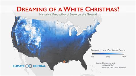 New Map Shows Where White Christmas Odds Are Highest Climate Central