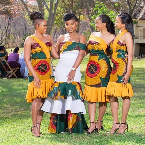 African Bridesmaid Dresses Designs Template
