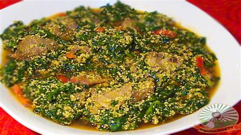 Follow our simple recipe to learn how to make egusi soup. Nigerian Egusi Soup with Fresh Fish & Spinach (Obe Efo ...