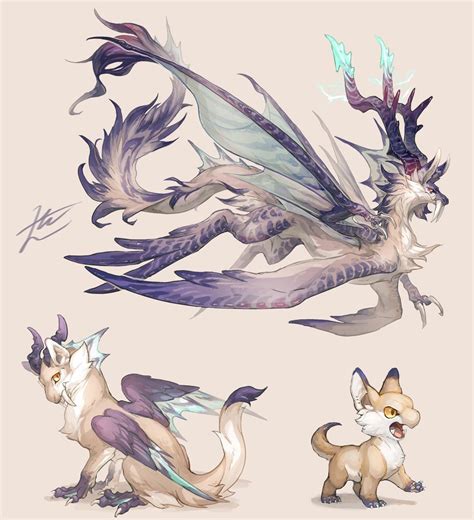 山村れぇlē Yamamura On Twitter Mythical Creatures Art Mythical