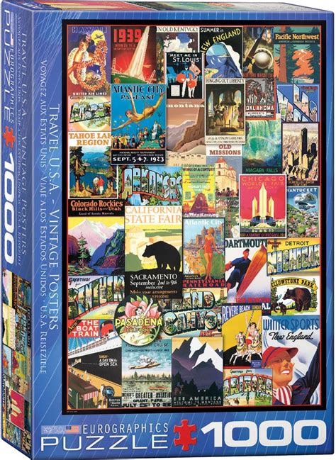 Vintage Ads Travel Us Jigsaw Puzzles At Eurographics Vintage Travel