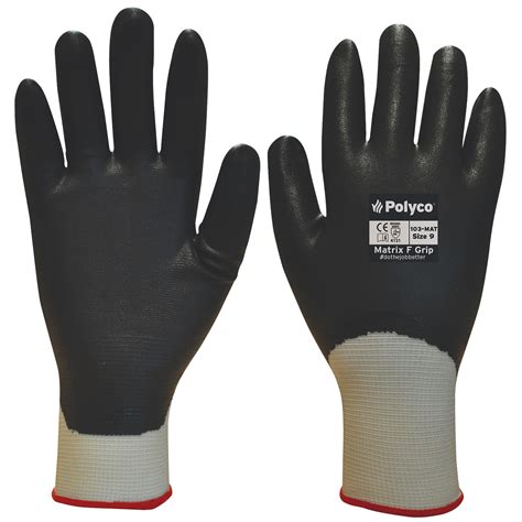 Polyco Matrix F Grip Nitrile Fully Coated Glove
