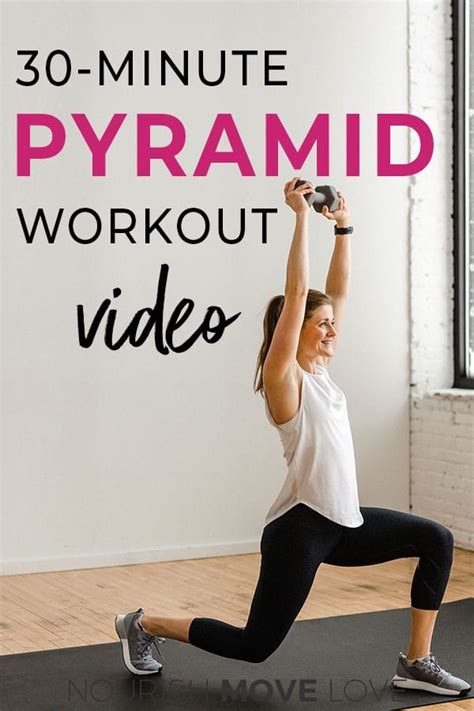 30 Minute Pyramid Workout At Home Pyramid Workout Cardio Workout At