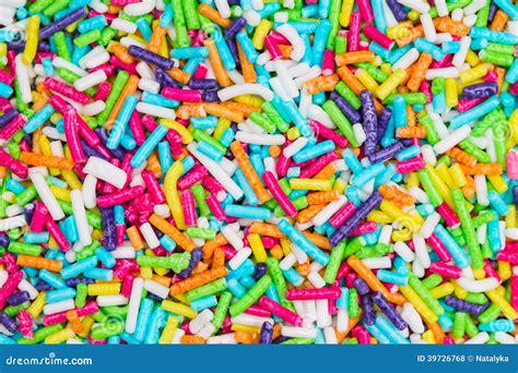 Colorful Sugar Sticks Sprinkles Stock Photo Image Of Straws