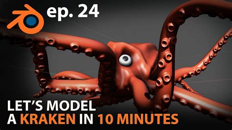 Let S Model A Kraken In 10 Minutes Ep 24 Blender 2 82 Youtube