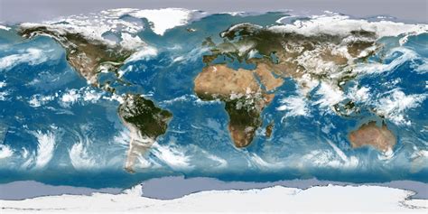 Nasa Svs Equirectangular Projected Earth For Largest
