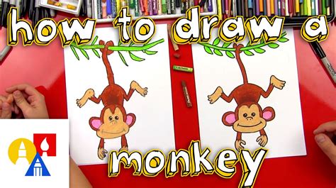 How To Draw A Monkey Art For Kids