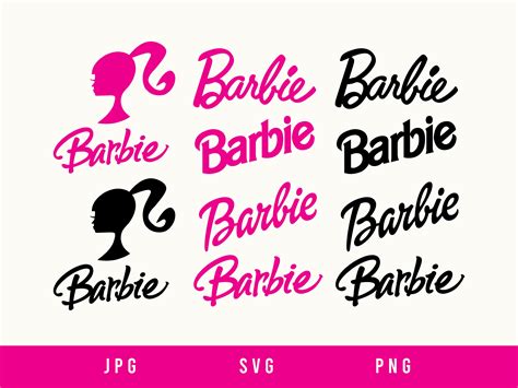 Barbie Logo Descarga Instant Neasvg Png Eps Descarga Etsy