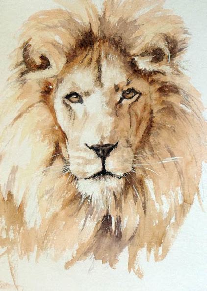 Foxyflowerchild Lion By Geoff Dawson Lion Painting Painting And Drawing