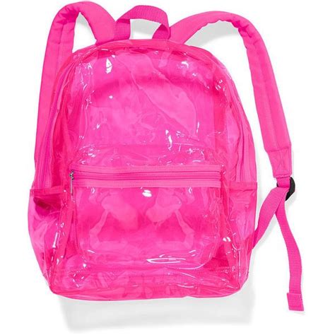 Victorias Secret Pink Clear Backpack 20 Liked On Polyvore Featuring