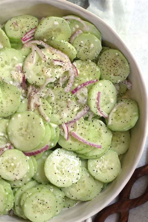 Moms Best Creamy Cucumber Salad Suebee Homemaker